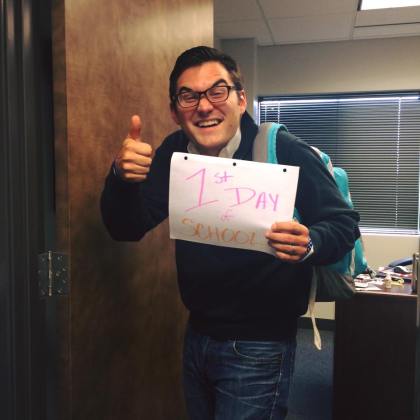 Zach first day of school